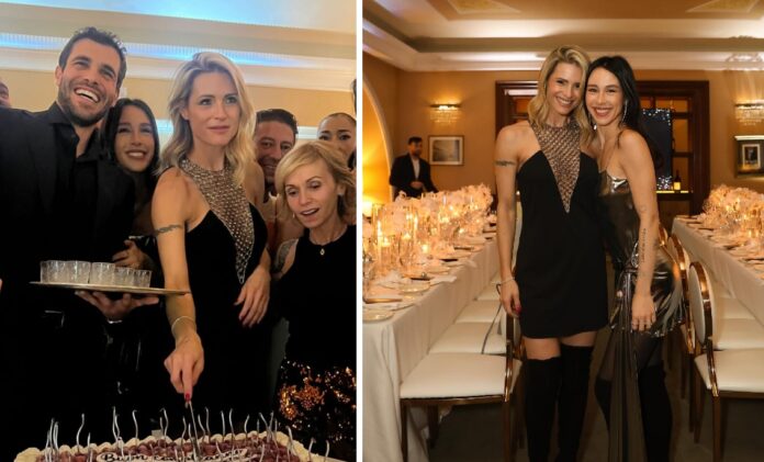 Le foto della cena vip per i 48 anni di Michelle Hunziker a Milano