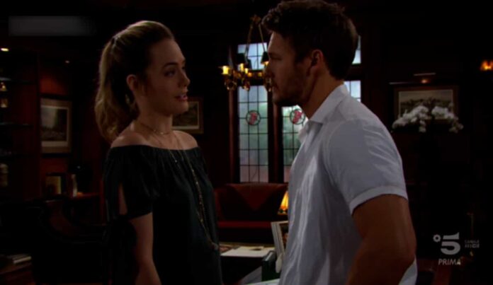 Hope e Liam discutono del loro matrimonio in Beautiful