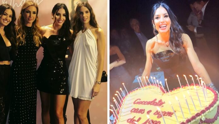 Le foto del party per i 45 anni di Elisabetta Gregoraci al Billionaire di Saint Moritz