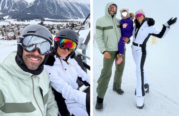 Giorgia Palmas e Filippo Magnini sulla neve a Saint Moritz
