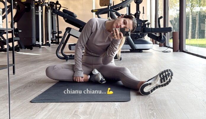 ''Piano piano...'': Jacqueline Luna Di Giacomo, figlia di Heather Parisi e compagna di Ultimo, torna ad allenarsi dopo il parto, foto