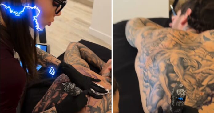 Manuel Bortuzzo si è fatto un tatuaggio enorme sulla schiena