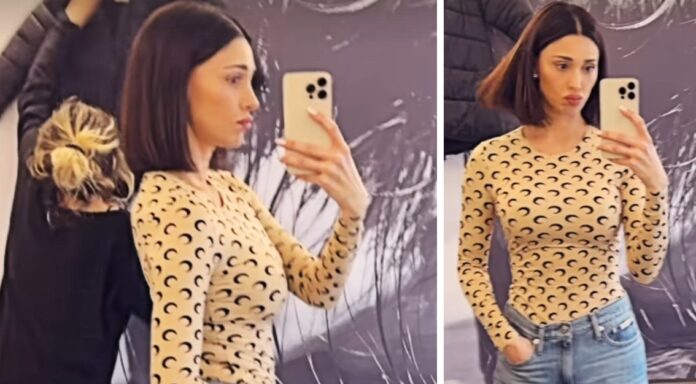 Belen Rodriguez mostra il suo nuovo look: ha tagliato i capelli molto più corti, guarda