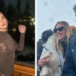 Chiara Ferragni tra neve e fashion in Francia