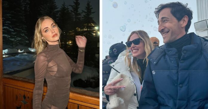 Chiara Ferragni tra neve e fashion in Francia