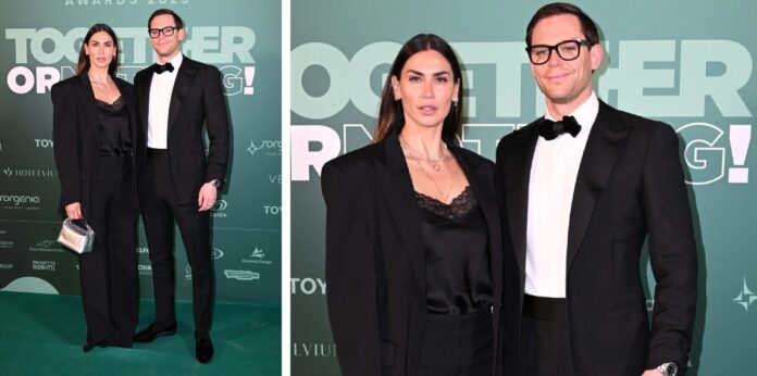 Melissa Satta e Carlo Beretta elegantissimi alla serata di beneficienza meneghina: la coppia sempre più unita dopo un anno