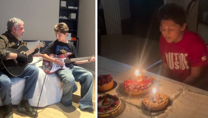 Santiago De Martino compie 12 anni e Belen Rodriguez organizza una cena casalinga con 4 torte diverse: guarda