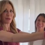 Francesca Fagnani si allena anche mentre la truccano per Belve