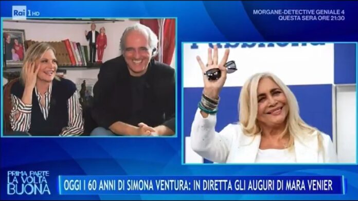 ''Siamo state due cogl...'': Mara Venier fa una sorpresa in diretta a Simona Ventura e parla del loro litigio durato 8 anni