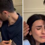 Giulia Salemi saluta in lacrime il compagno Pierpaolo Pretelli che vola in Honduras per l'Isola dei Famosi