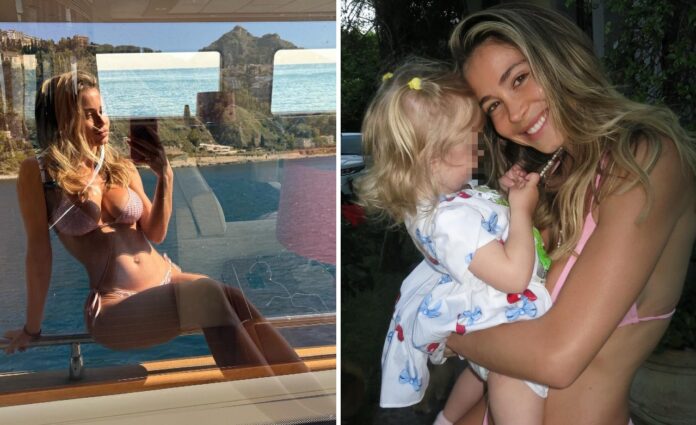 Diletta Leotta fa il primo bagno in mare in Sicilia