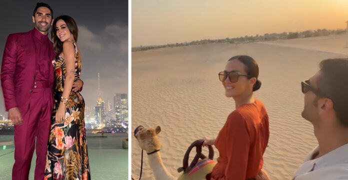 Giorgia Palmas e Filippo Magnini festeggiano 4 anni di matrimonio a Dubai