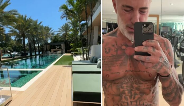 Gianluca Vacchi mostra la sua meravigliosa villa di Miami