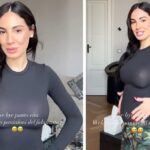 ''Bye bye punto vita'': a Giulia De Lellis incinta non entrano più i suoi pantaloni e prende in prestito quelli del fidanzato Tony Effe