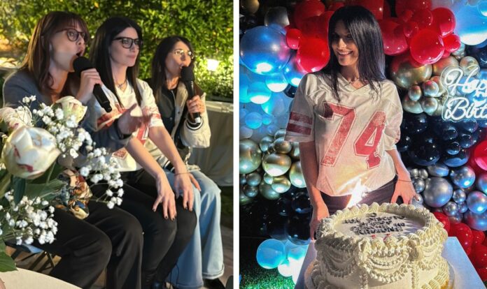 Laura Pausini festeggia 51 anni a Roma con famiglia e amici