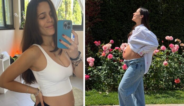 Rebecca Jewel Manenti, primogenita di Heather Parisi, svela il pancione di 5 mesi: avrà una bimba dal compagno Carlo Franceschini, foto